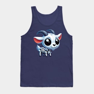 Cute Goat Skeleton Ghost Tank Top